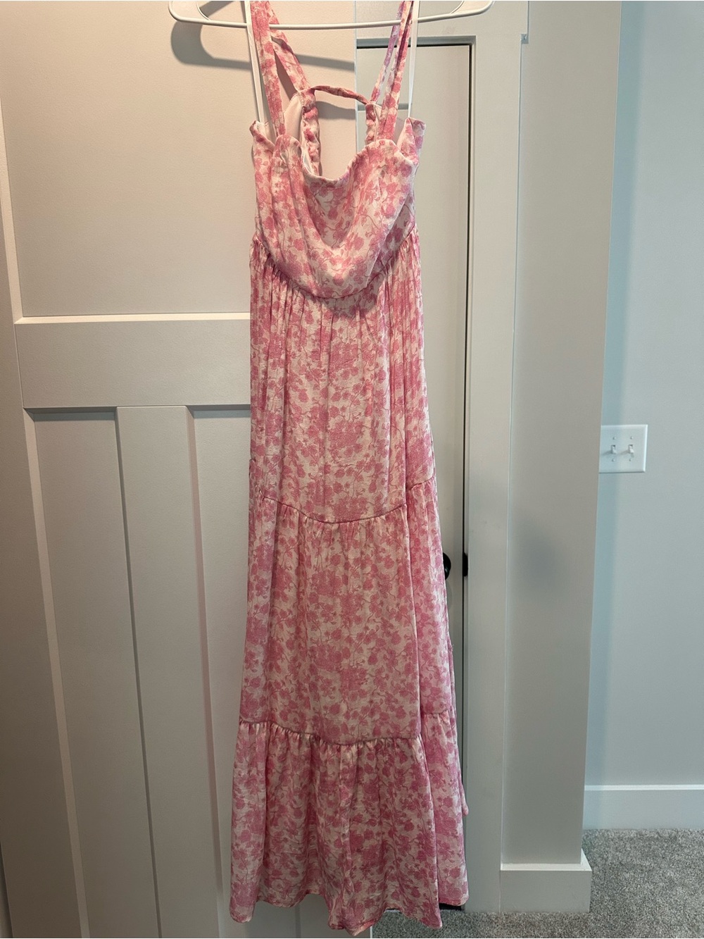 Pink Floral Maxi Sundress